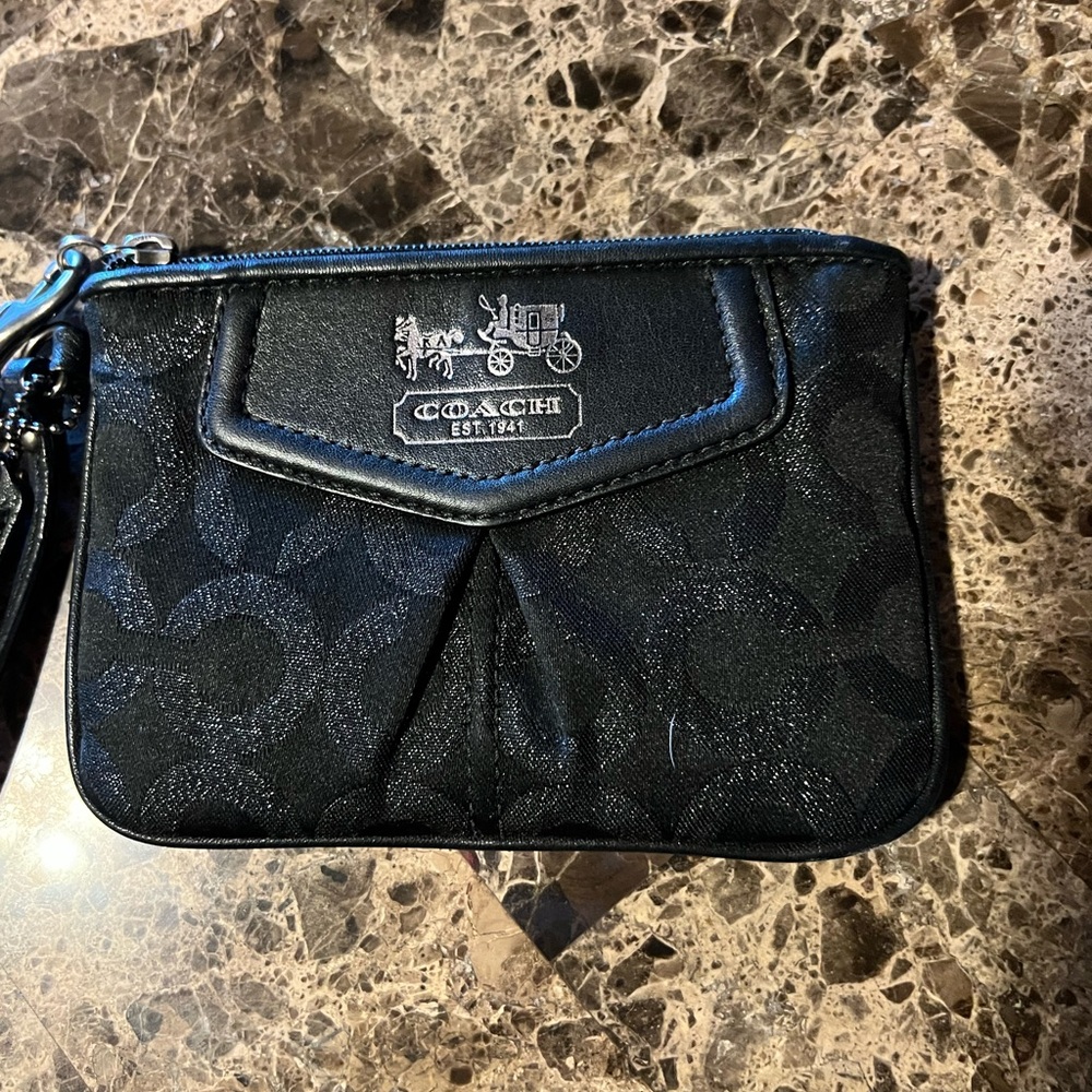 Black Coach Wristlet